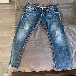 Rock Revival Men’s Straight Jeans (Size 33)
